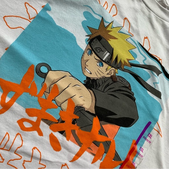 Naruto Shippuden Men's Short-Sleeve Graphic T-Shirt White - Picture 3 of 7
